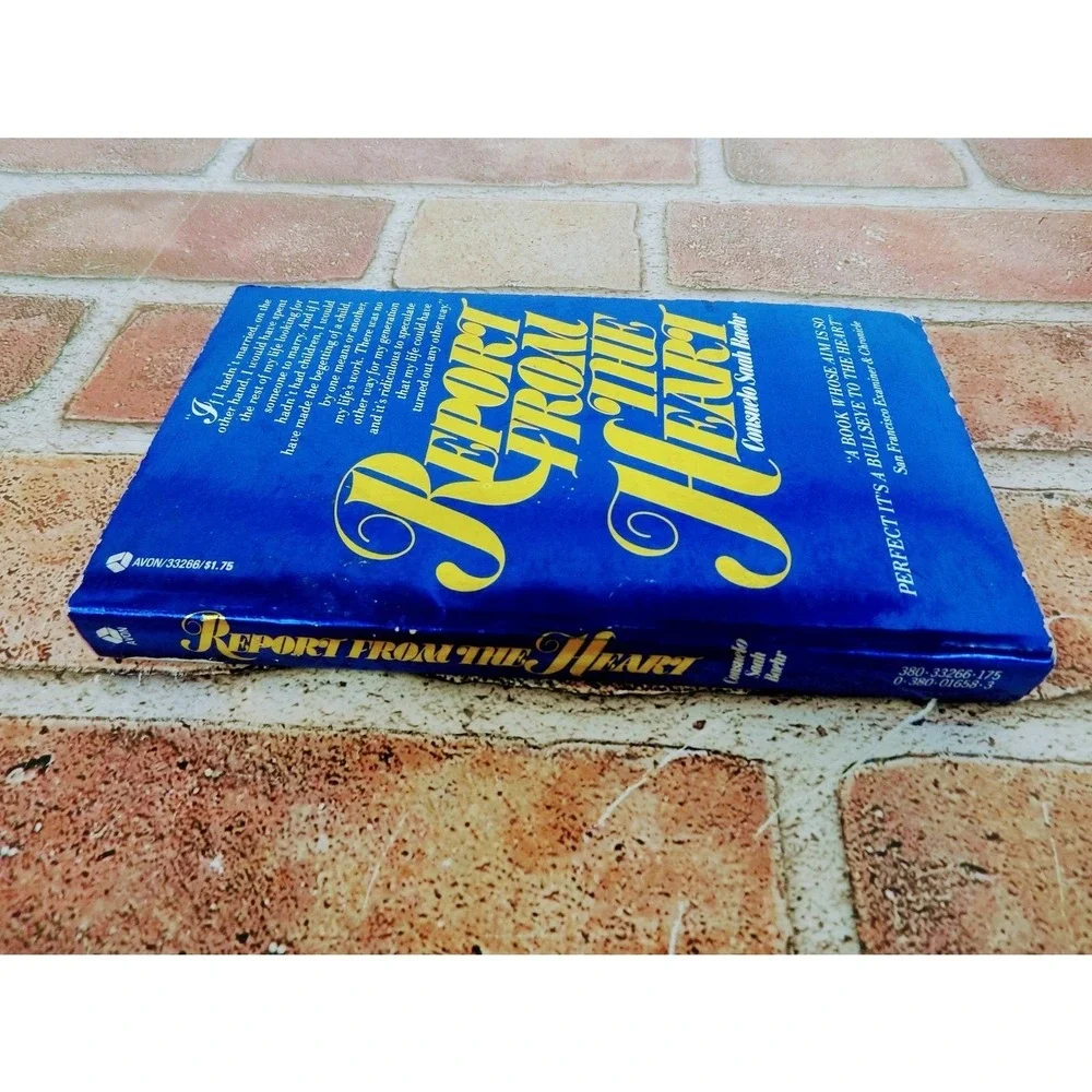 Report from the Heart Consuelo Saah Baehr 1977 Avon Vintage Motherhood Memoir PB